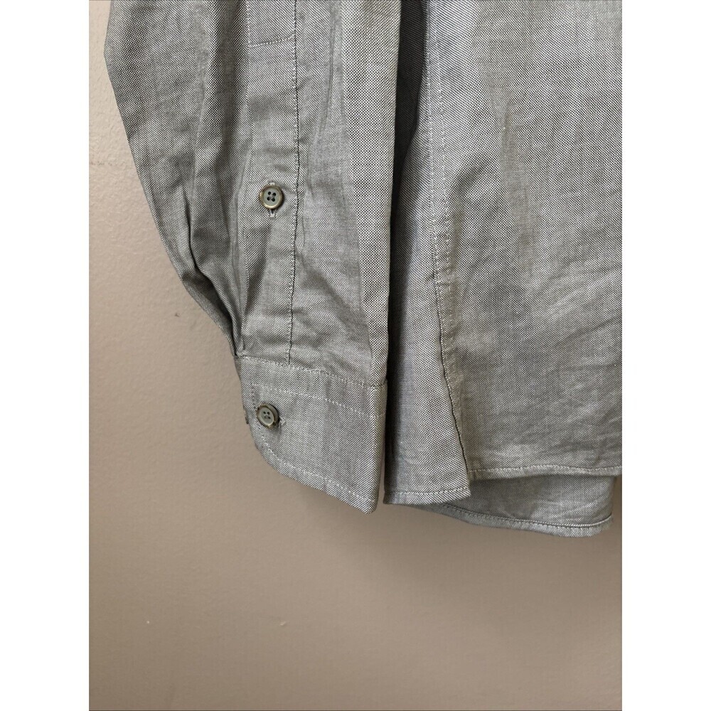 U.S. Polo Assn Men’s Size L Gray Button Down Shirt Slim Fit Long Sleeve Casual - Picture 5 of 7